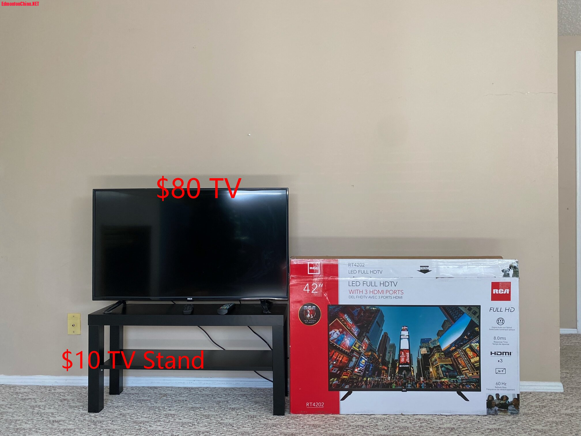 TV and TV stand